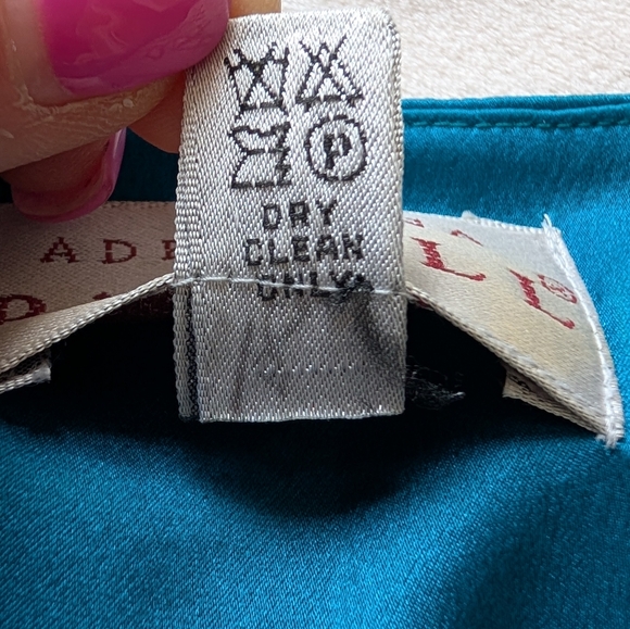 Vintage Adrianna Papell 100% Silk Teal Purple Floral Blouse Jacket Size 12 - Picture 6 of 16